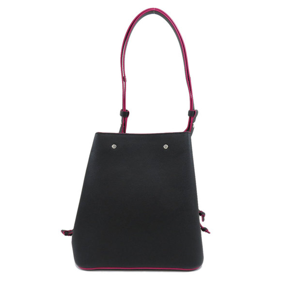 Louis Vuitton LockMe Bucket Shoulder Bag Marine Rouge Leather - Picture 2 of 9